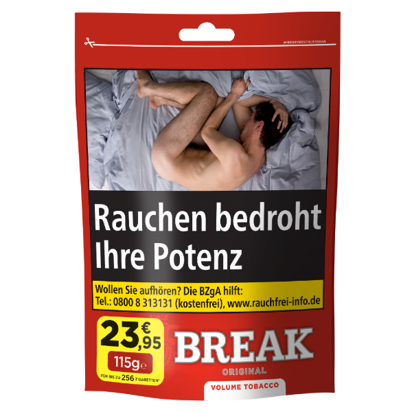 Break Original Volumentabak Zip Bag 1 x 115g Tabak Break Original Volumentabak Zip Bag 1 x 115g Tabak